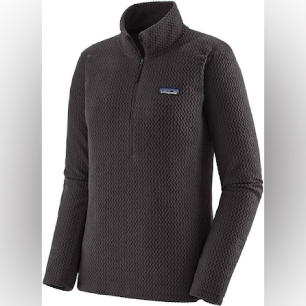 NWT Patagonia Women's R1 Air Zip-Neck Sweatshirt Black Sz M